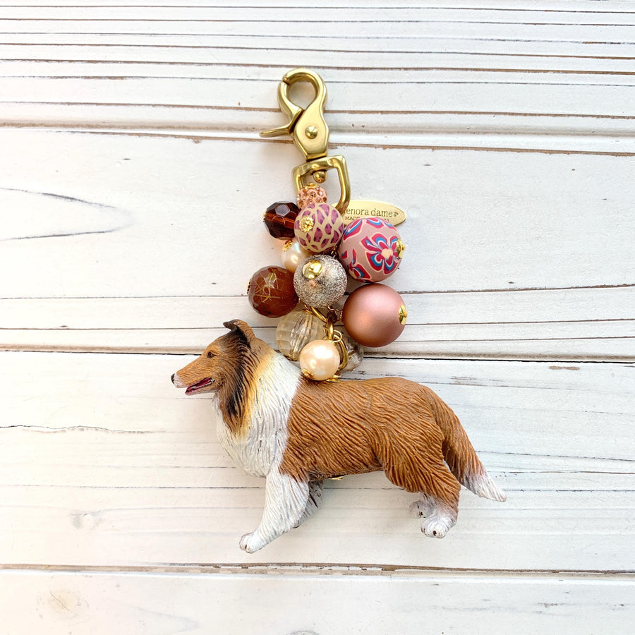 Lenora Dame Rough Collie Bag Charm