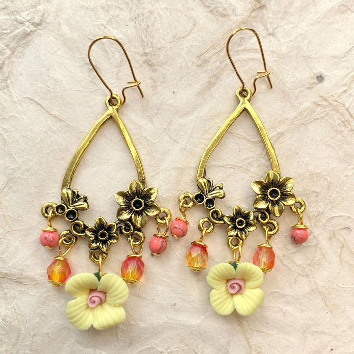 Lenora Dame Lemon Drop Chandelier Earrings