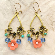 Lenora Dame Coral Chandelier Earrings