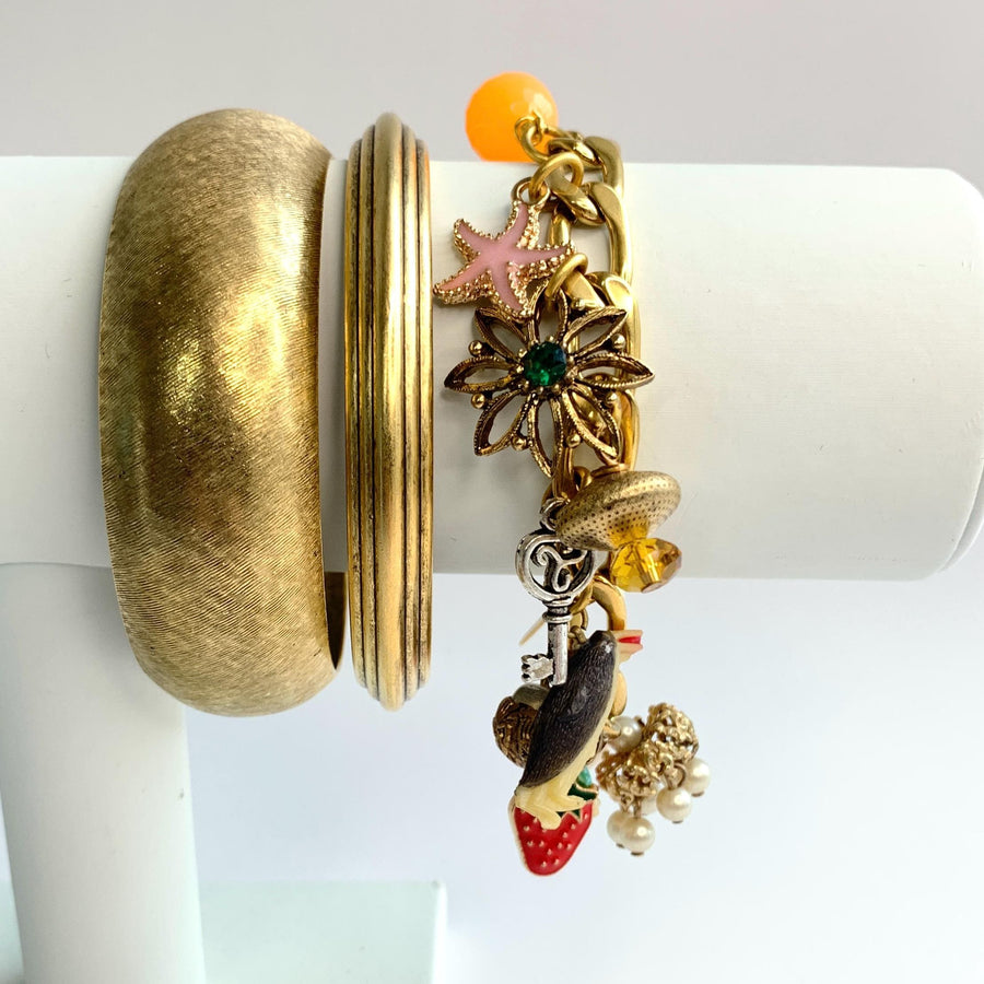 Lenora Dame Penguin Vintage Treasures Charm Bracelet - One-of-a-Kind