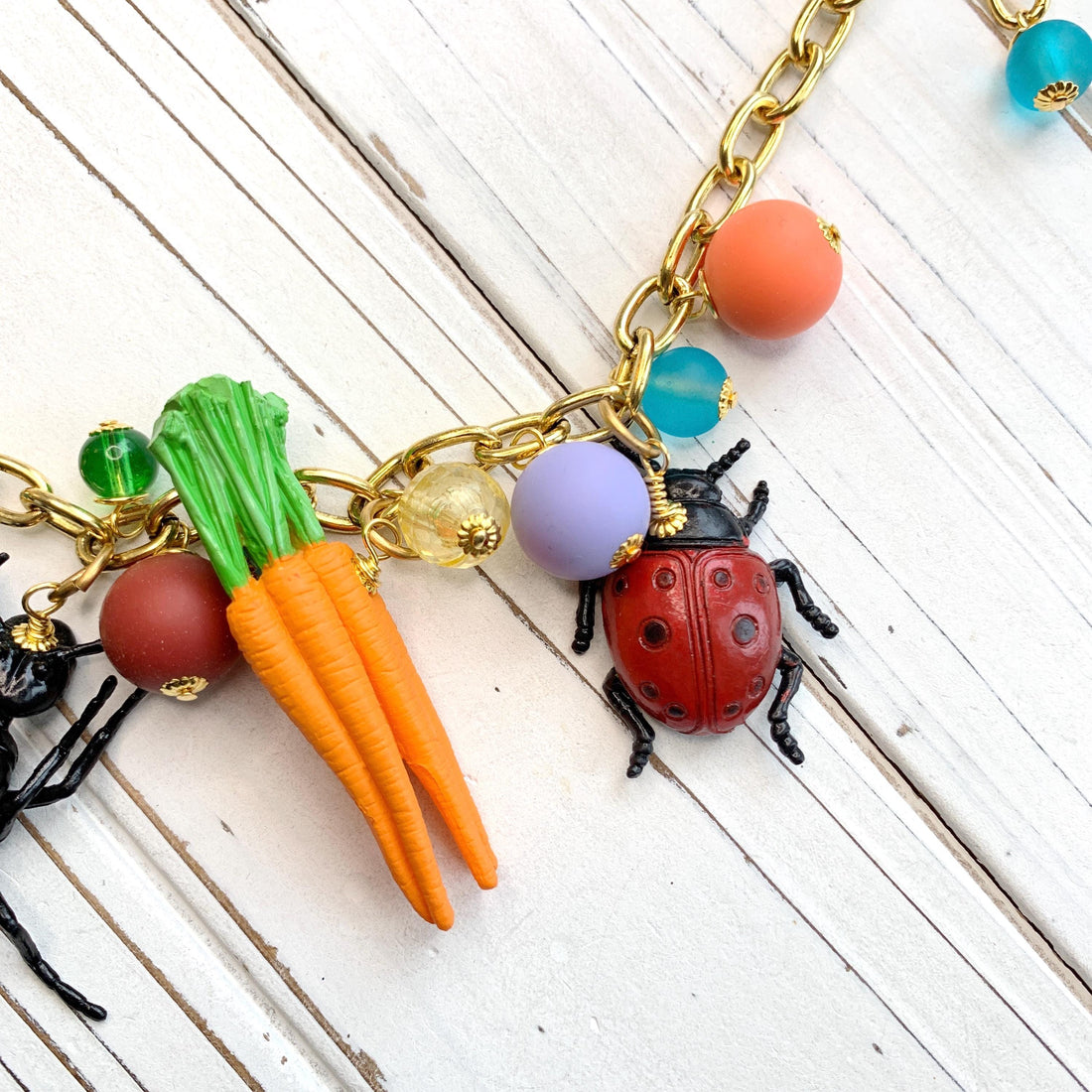 Garden Bugs Necklace