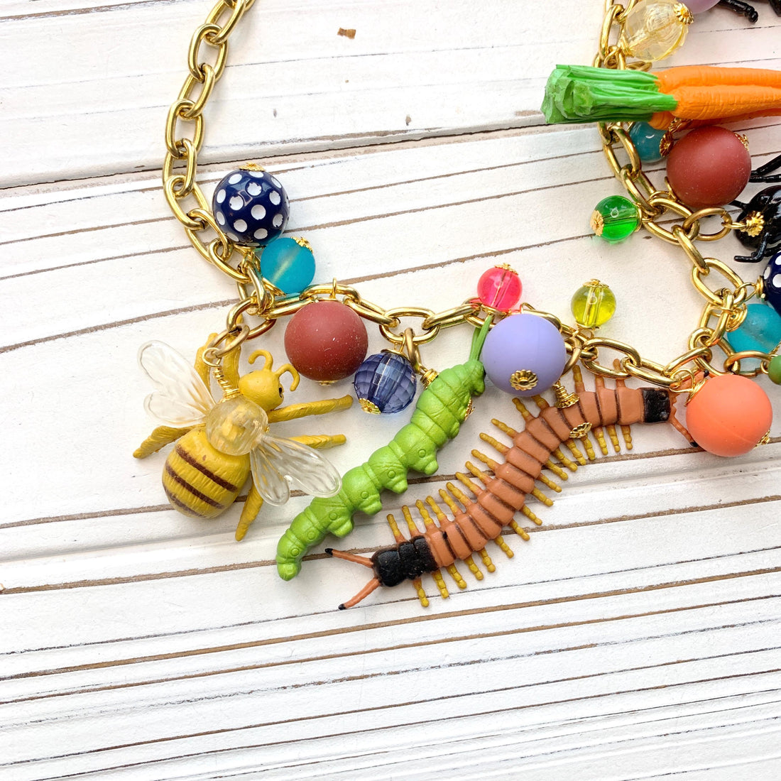 Garden Bugs Necklace