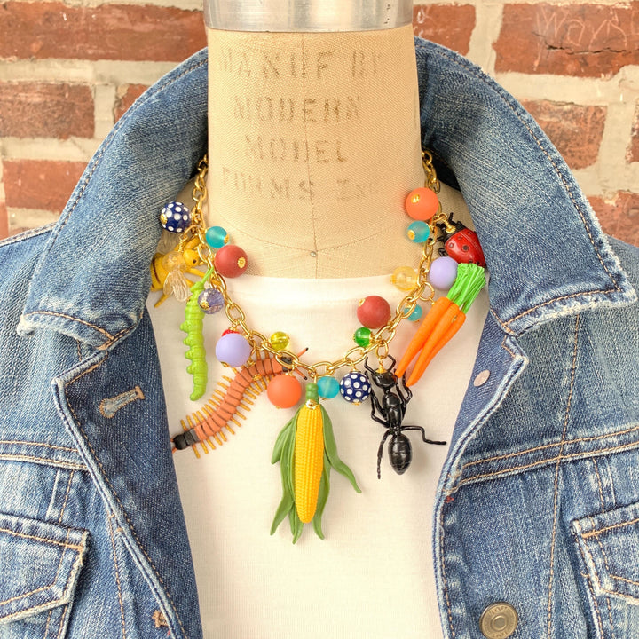 Garden Bugs Necklace