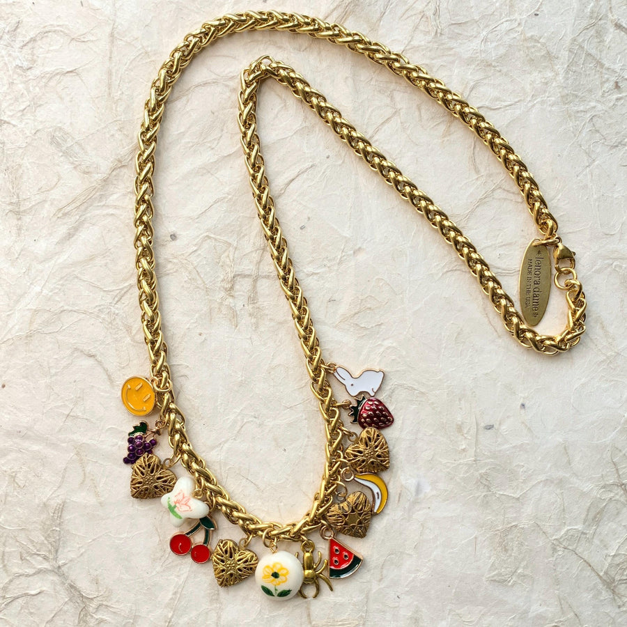 Lenora Dame Itsy Bitsy Spider Charm Necklace - One-of-a-Kind