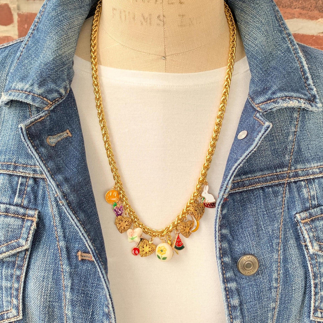 Lenora Dame Itsy Bitsy Spider Charm Necklace - One-of-a-Kind