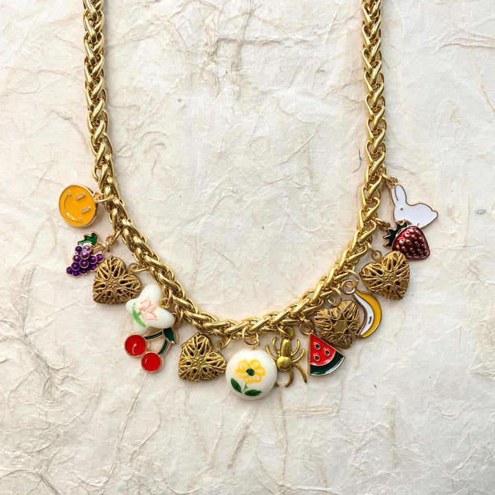 Lenora Dame Itsy Bitsy Spider Charm Necklace - One-of-a-Kind