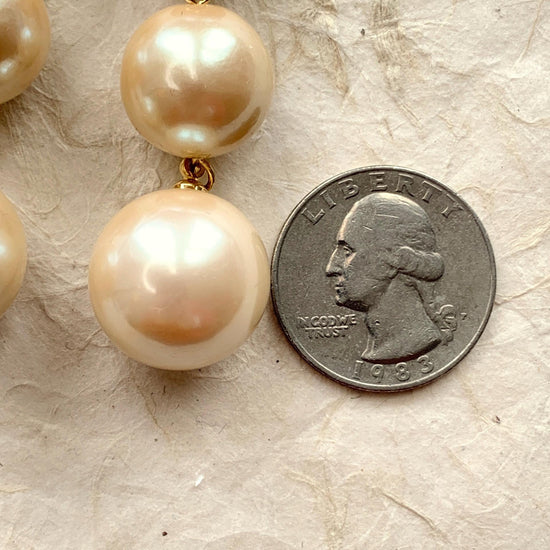 Triple Pearl Drop Earrings