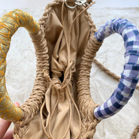 Lenora Dame Treasure Chest Woven Straw Handbag - One-of-a-Kind