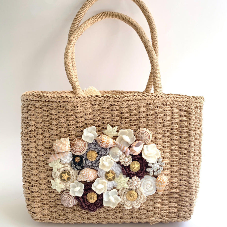 Anchor's Away Straw Bag for Summer - One-of-a-Kind