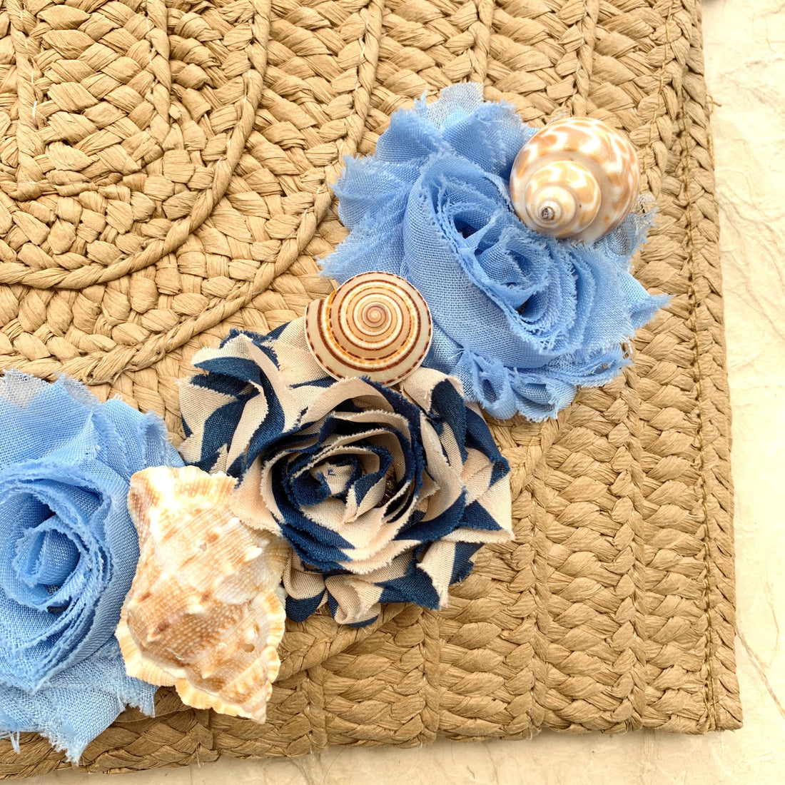 Lenora Dame Seaside Nights Straw Clutch Purse for Women - One-of-a-Kind