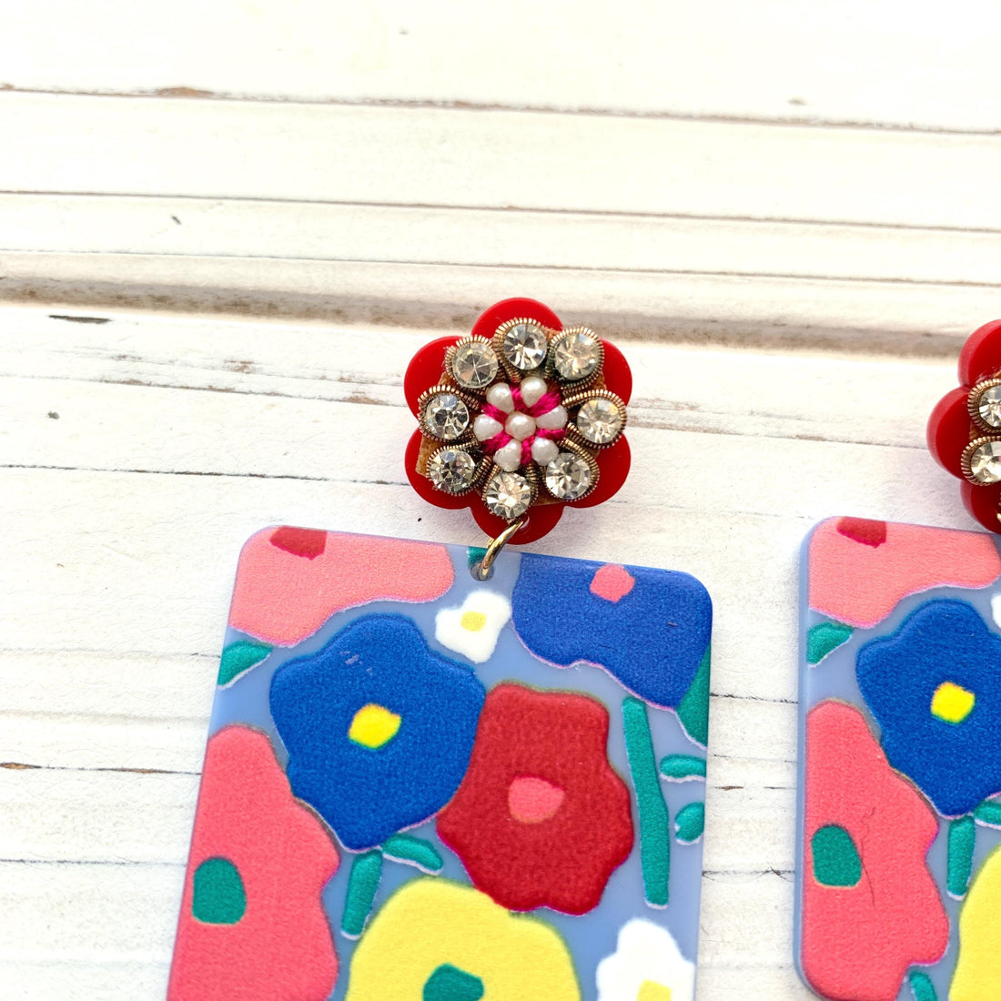 Lenora Dame Floral Statement Earrings