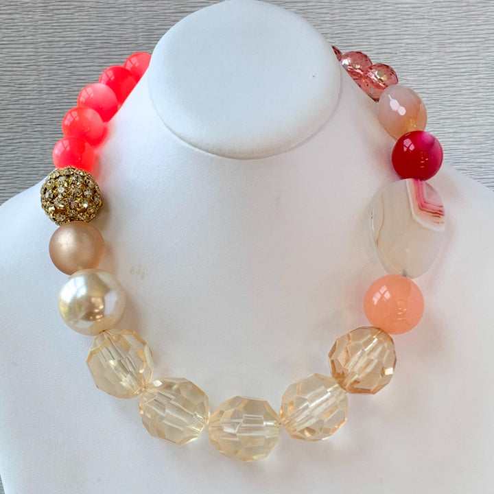 Flamingo Queen Mum Necklace - Statement Necklace - Choker