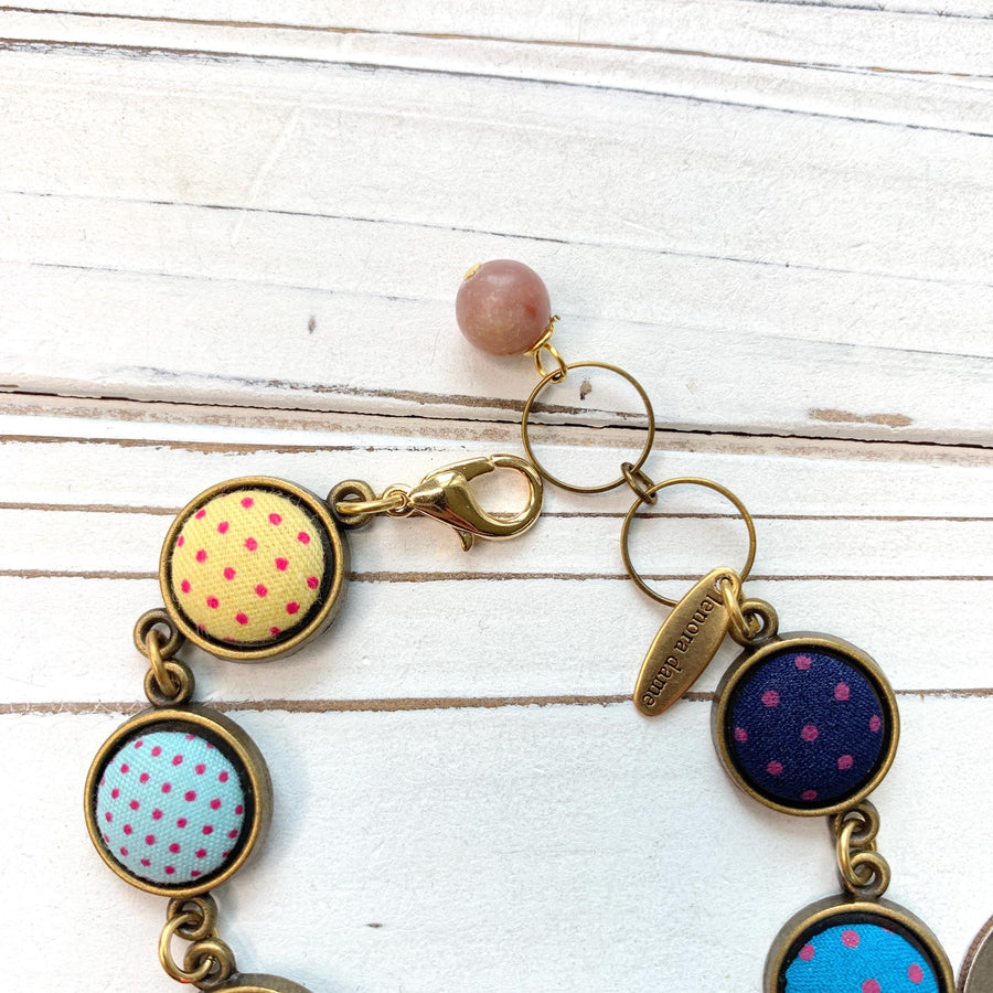 Cute As A Button Link Bracelet