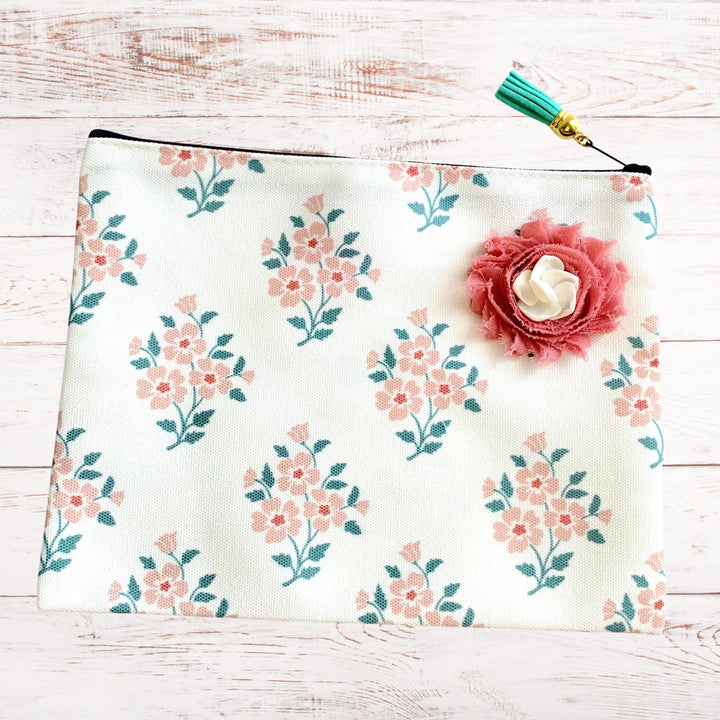 Floral Bouquet Makeup Bag