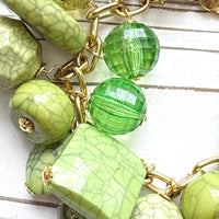 Lenora Dame Twist of Lime Green Charm Bracelet