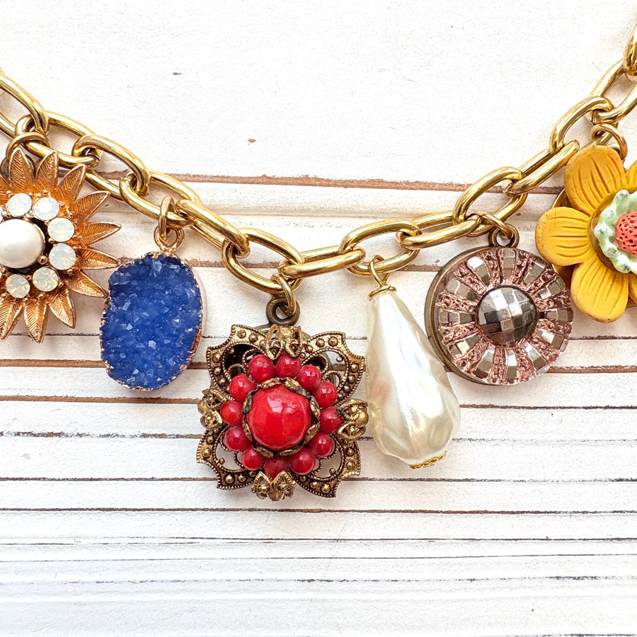 Lenora Dame Vintage Treasures Charm Necklace - One-of-a-Kind