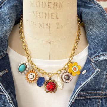 Lenora Dame Vintage Treasures Charm Necklace - One-of-a-Kind