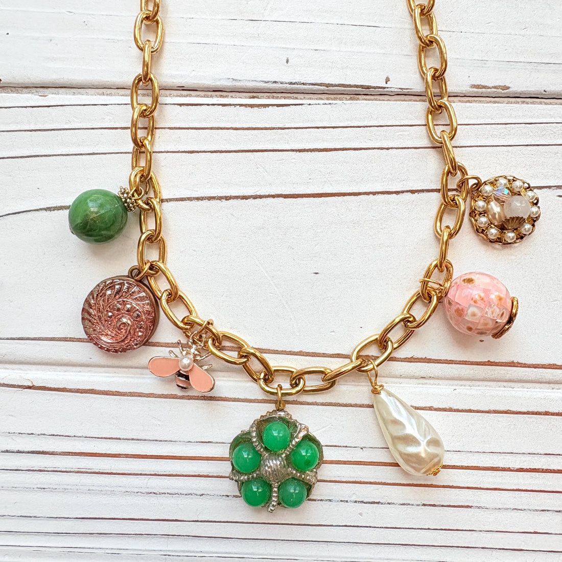 Lenora Dame Vintage Treasures Charm Necklace - One-of-a-Kind
