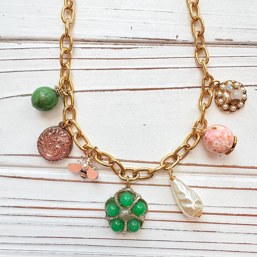 Lenora Dame Vintage Treasures Charm Necklace - One-of-a-Kind