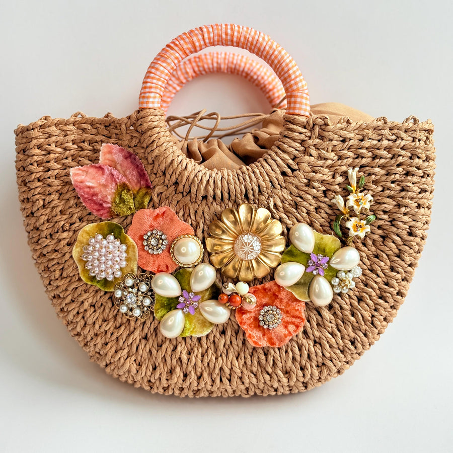Lenora Dame The Calista Straw Tote Bag - One-of-a-Kind