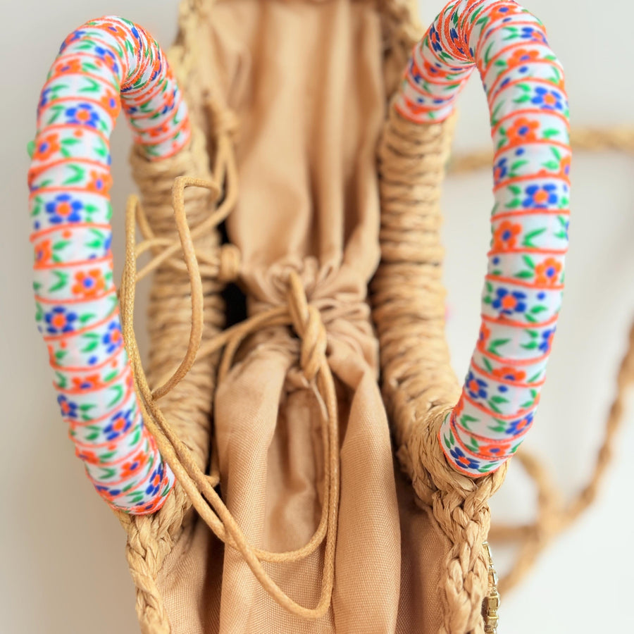 The Florence Woven Straw Handbag - One-of-a-Kind