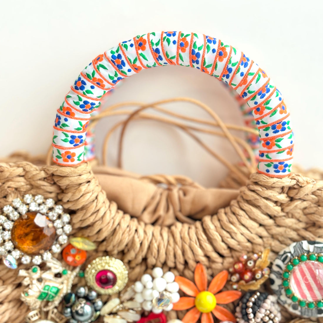 The Florence Woven Straw Handbag - One-of-a-Kind