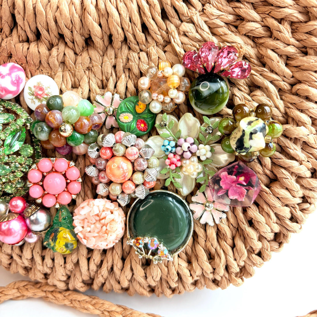 Sunday Brunch Woven Straw Handbag - One-of-a-Kind