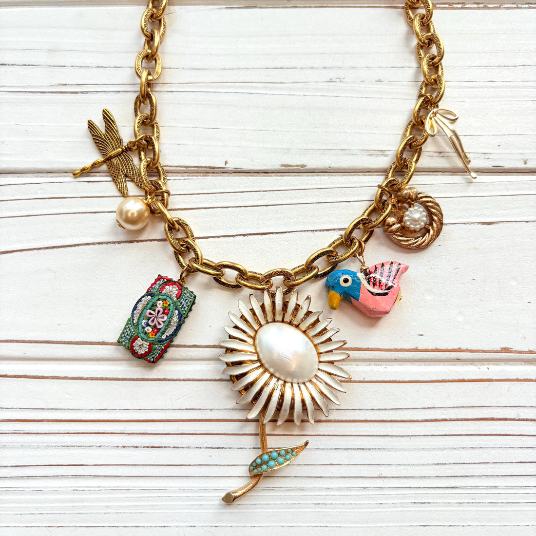 Lenora Dame Vintage Treasures Charm Necklace - One-of-a-Kind