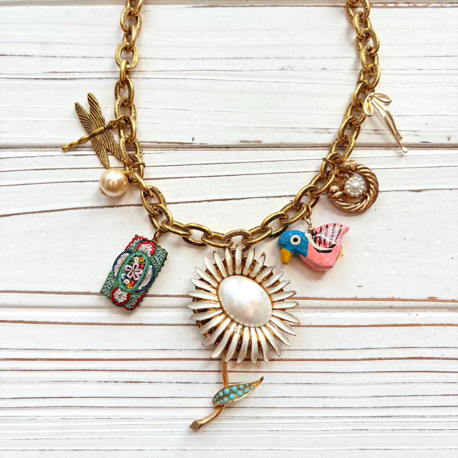 Lenora Dame Vintage Treasures Charm Necklace - One-of-a-Kind