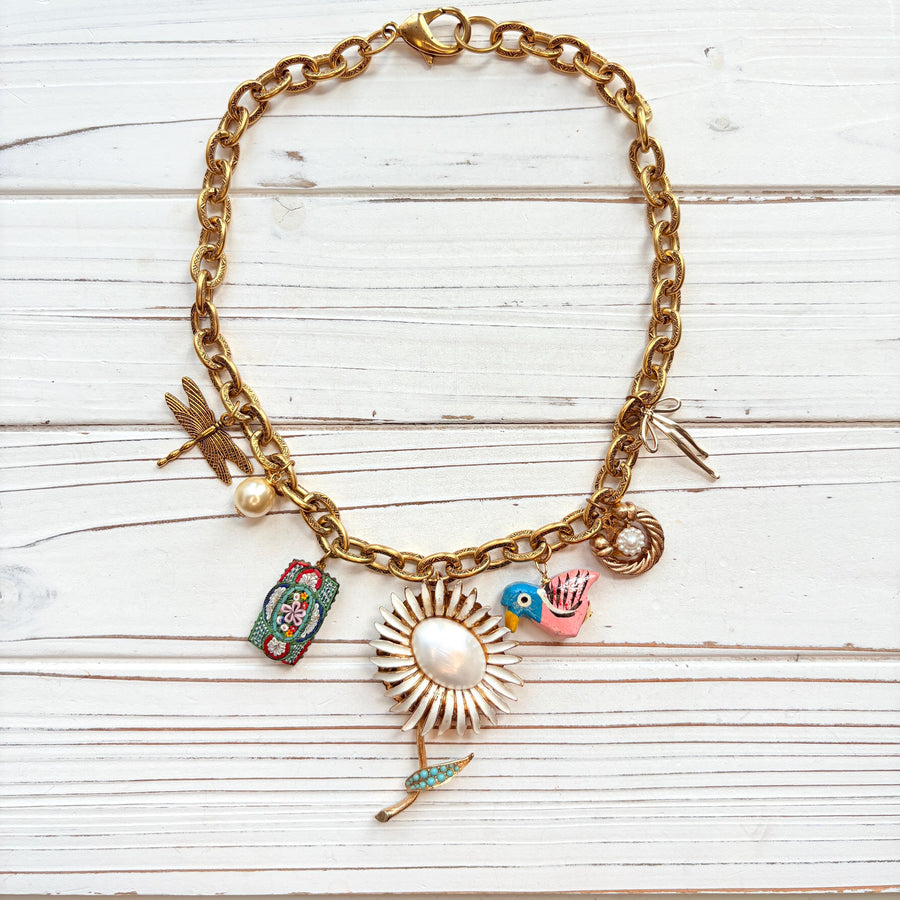 Lenora Dame Vintage Treasures Charm Necklace - One-of-a-Kind