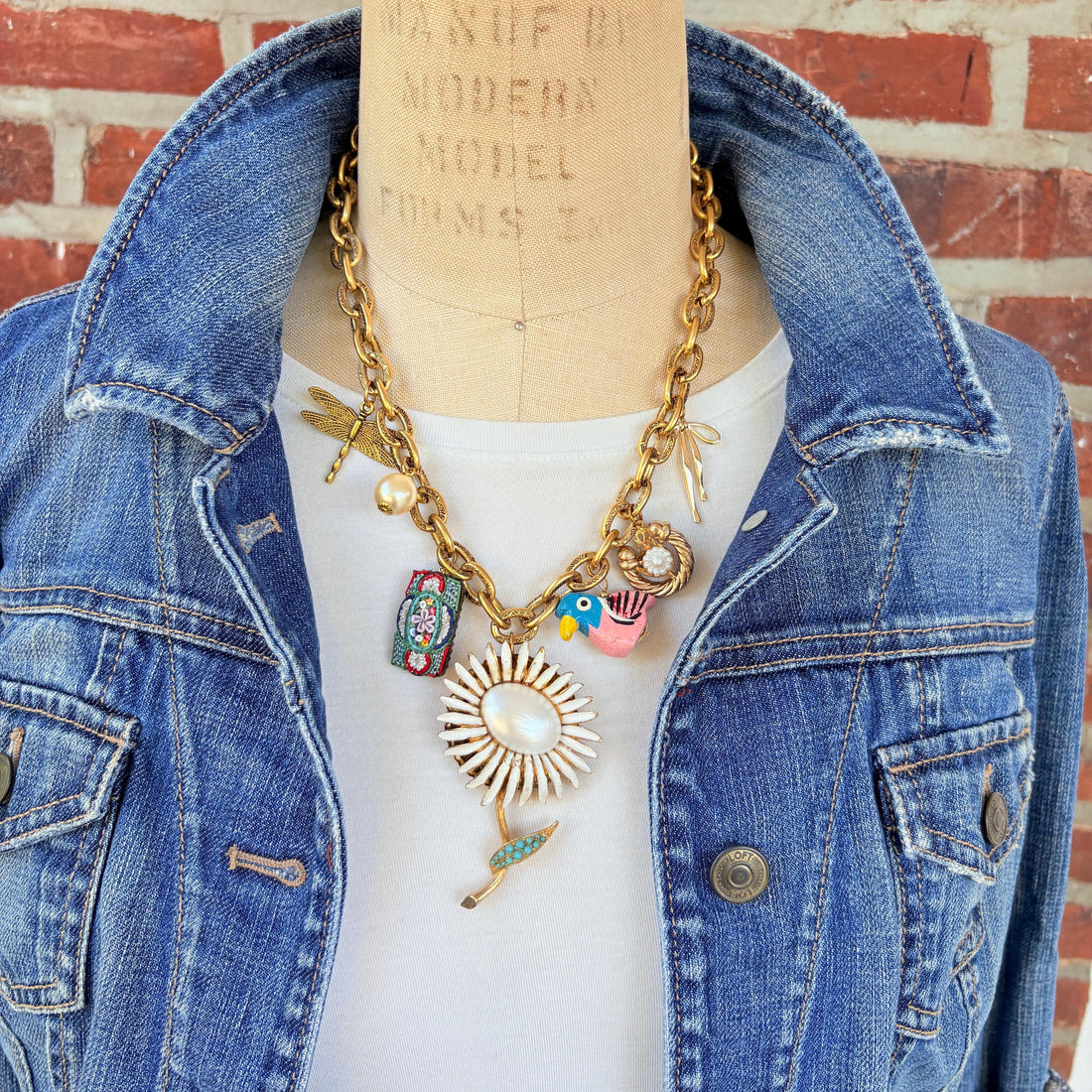 Lenora Dame Vintage Treasures Charm Necklace - One-of-a-Kind