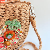 Lenora Dame Turtle Bay Woven Straw Handbag - One-of-a-Kind