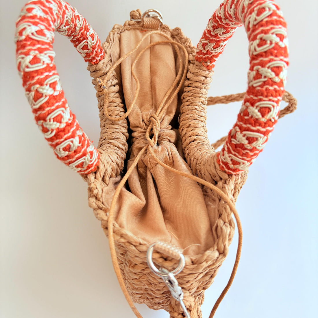 Lenora Dame Turtle Bay Woven Straw Handbag - One-of-a-Kind