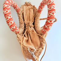 Lenora Dame Turtle Bay Woven Straw Handbag - One-of-a-Kind