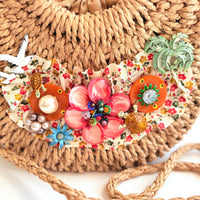 Lenora Dame Turtle Bay Woven Straw Handbag - One-of-a-Kind