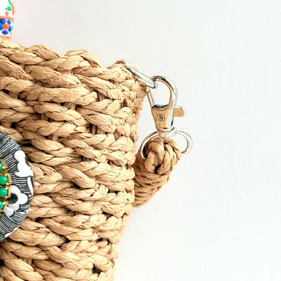 The Florence Woven Straw Handbag - One-of-a-Kind