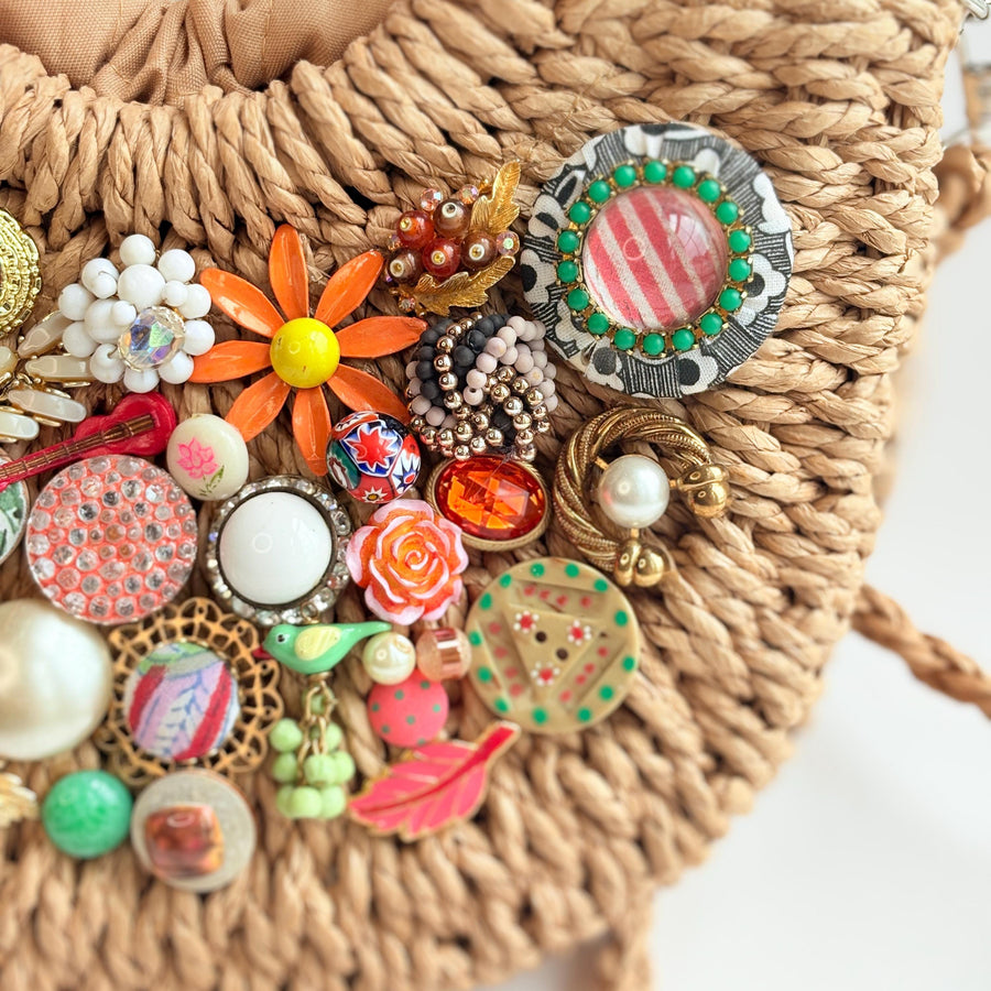 The Florence Woven Straw Handbag - One-of-a-Kind