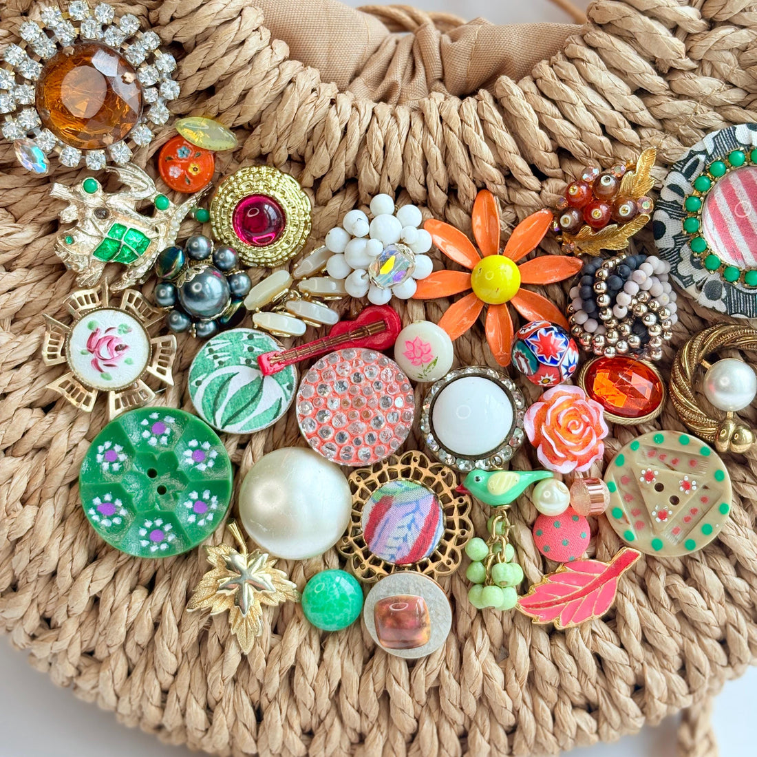 The Florence Woven Straw Handbag - One-of-a-Kind