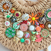 The Florence Woven Straw Handbag - One-of-a-Kind