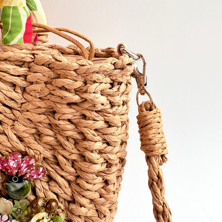 Sunday Brunch Woven Straw Handbag - One-of-a-Kind