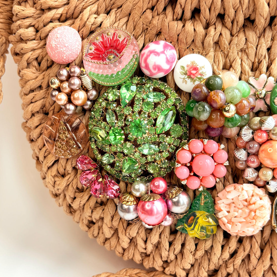 Sunday Brunch Woven Straw Handbag - One-of-a-Kind