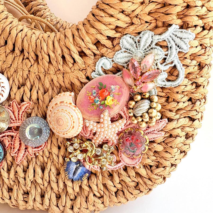 The Siren Straw Handbag - One-of-a-Kind