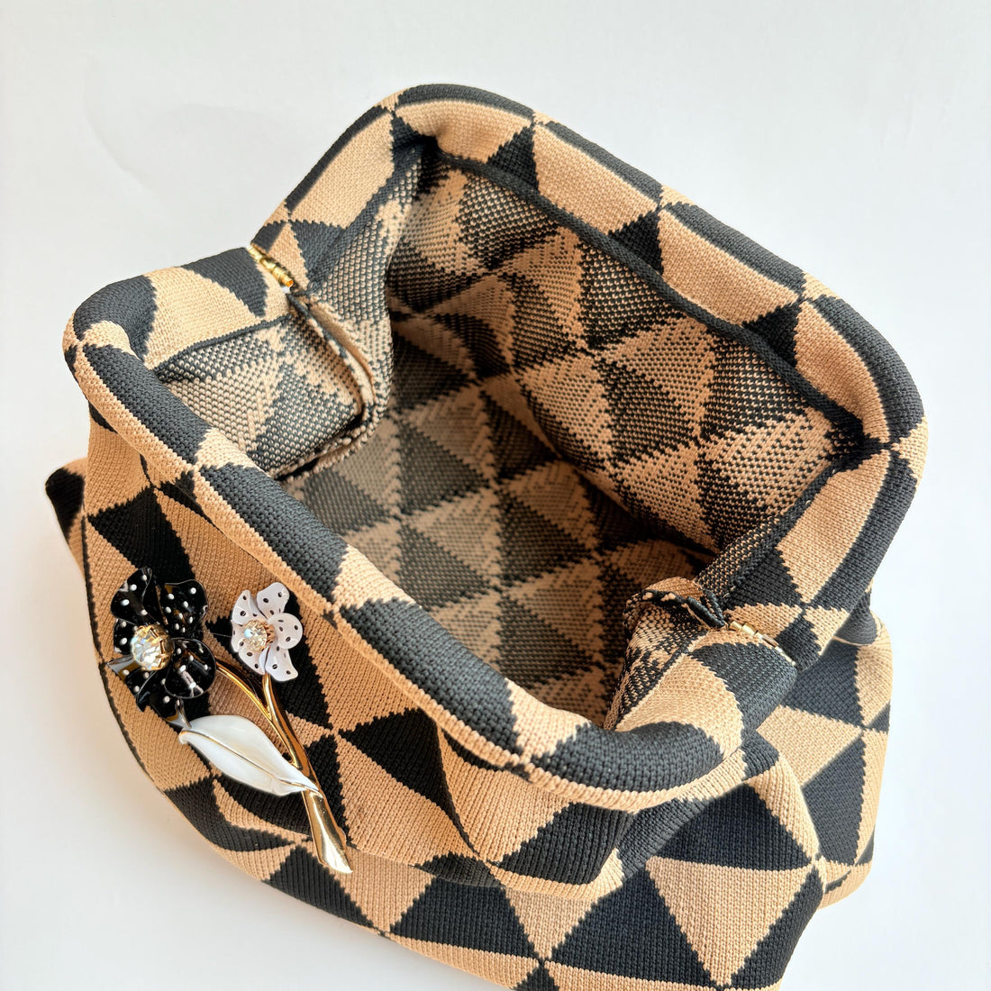 Lenora Dame Pyramids Clutch Purse - One-of-a-Kind