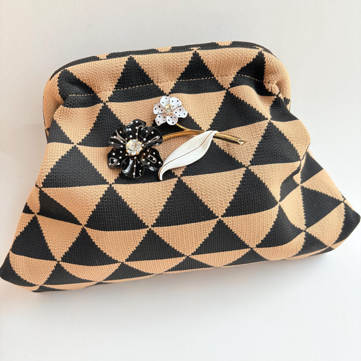 Lenora Dame Pyramids Clutch Purse - One-of-a-Kind