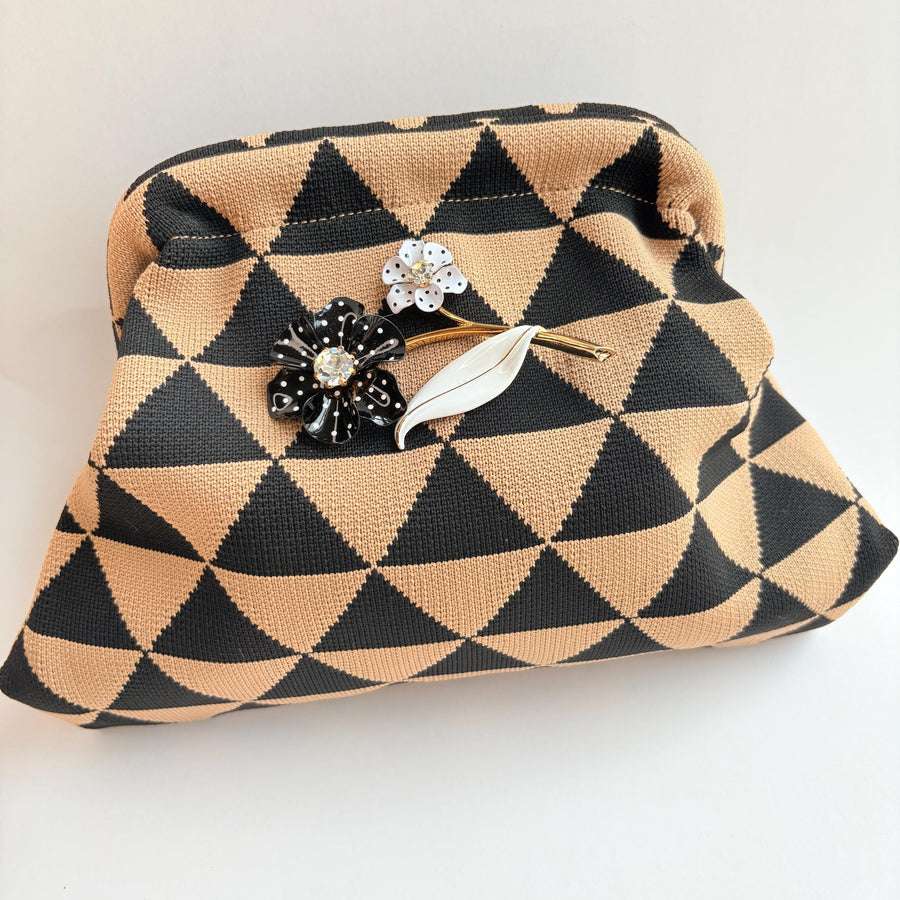 Lenora Dame Pyramids Clutch Purse - One-of-a-Kind