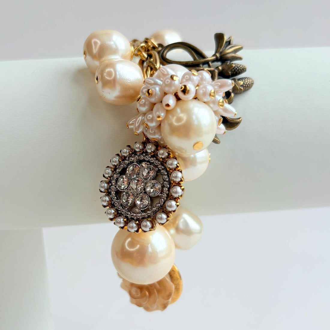 Pearl and Trinkets Charm Bracelet
