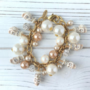 Corpse Bride Skull Charm Bracelet
