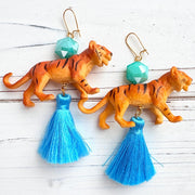 Bengal Tiger Tassel Earrings