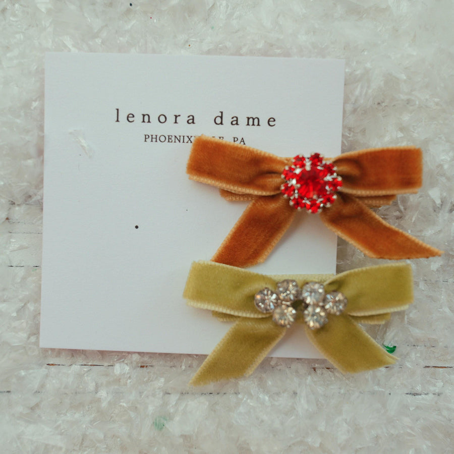 Lenora Dame One-of-a-Kind Velvet hair bow