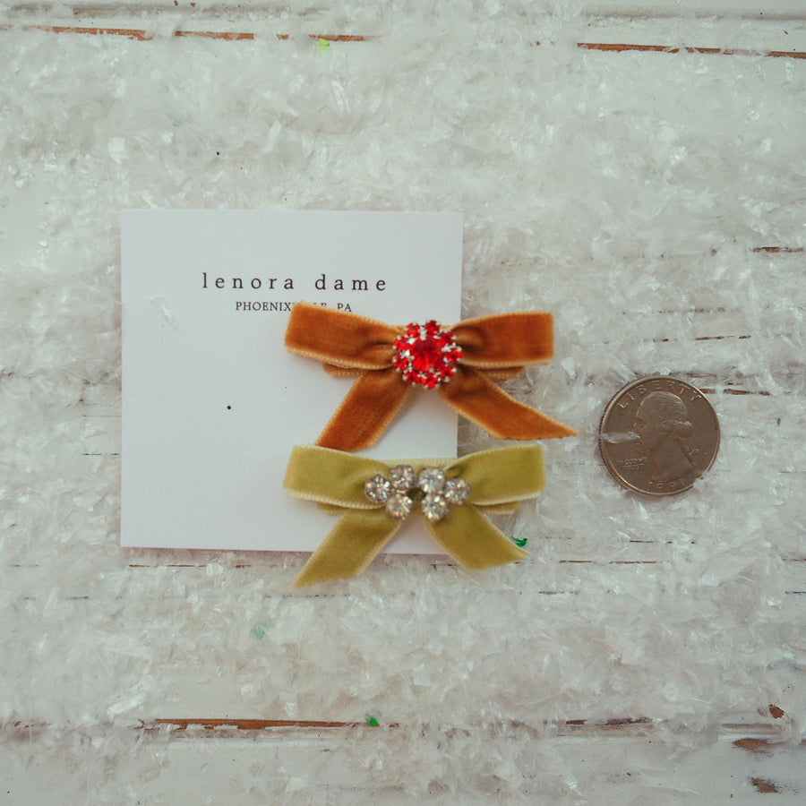 Lenora Dame One-of-a-Kind Velvet hair bow